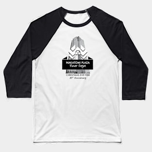 Never Forget Nakatomi Plaza 30th Anniversary Christmas Movie Baseball T-Shirt